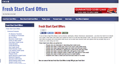 Desktop Screenshot of freshstartcardoffers.com