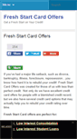 Mobile Screenshot of freshstartcardoffers.com