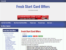 Tablet Screenshot of freshstartcardoffers.com